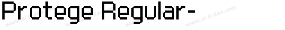Protege Regular字体转换